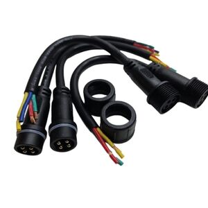 Black 4-Pin Electrical Connectors